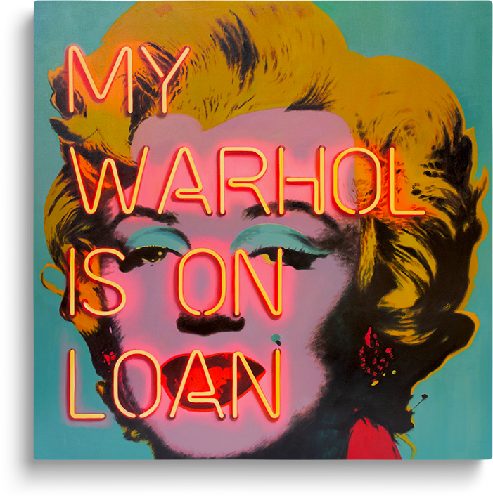MY WARHOL IS ON LOAN, AQUA - LIMITED EDITION