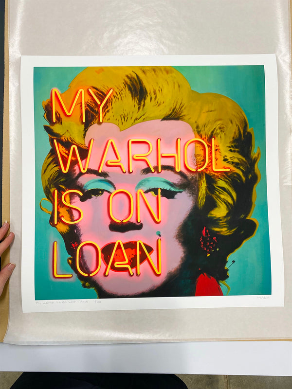 My Warhol Is On Loan, Aqua - Limited Edition Prints