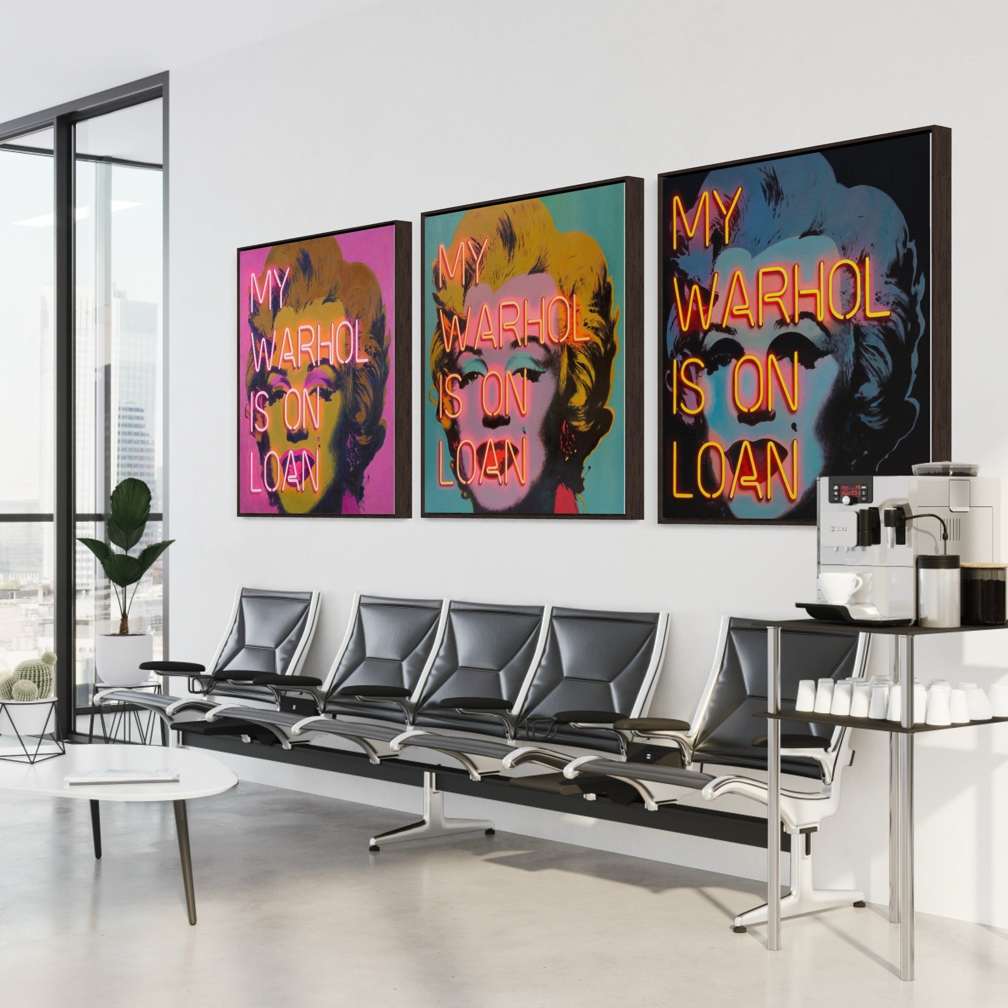 My Warhol Is On Loan, Aqua - Limited Edition Prints